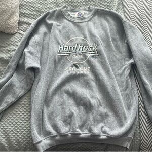 Hard Rock Cafe Silver Crewneck Sweater